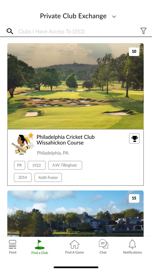 #4. GolfBevy (iOS) 由: Find A Game