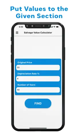 Game screenshot Depreciation Value Calculator apk