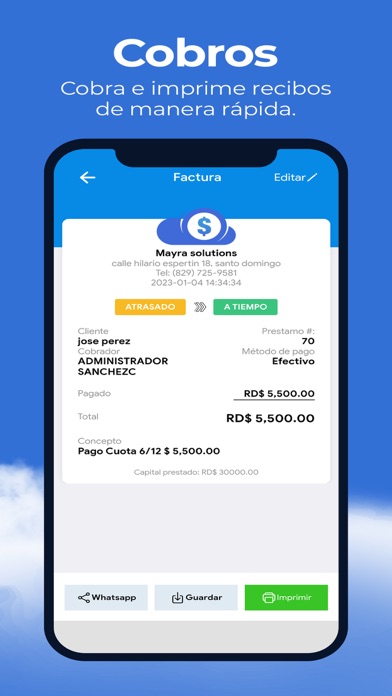 Préstamos CLOUD Screenshot