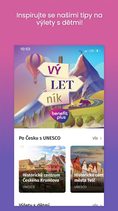 Výletník Benefit Plus Screenshot
