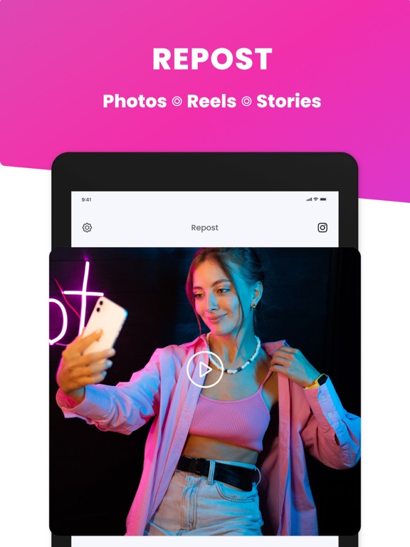 Screenshot #4 pour Repost — Video, Story, Photo