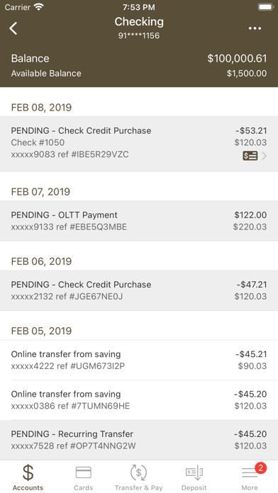 Kirkwood Bank & Trust Mobile Screenshot