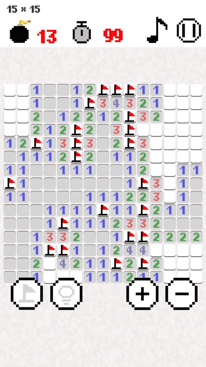 Minesweeper-Brain train puzzle
