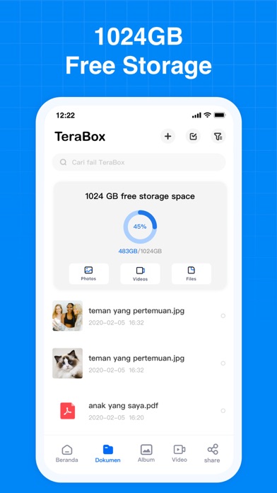 TeraBox: Cloud Storage Space Hack screenshot 2 - app app interface