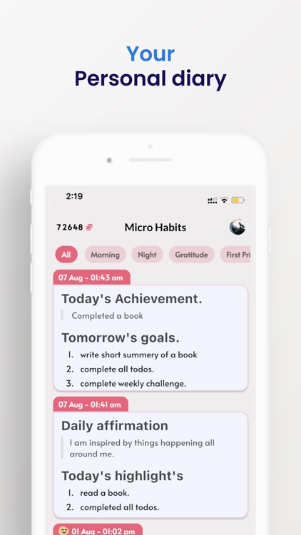 Micro habits: Self-Improvement screenshot-4