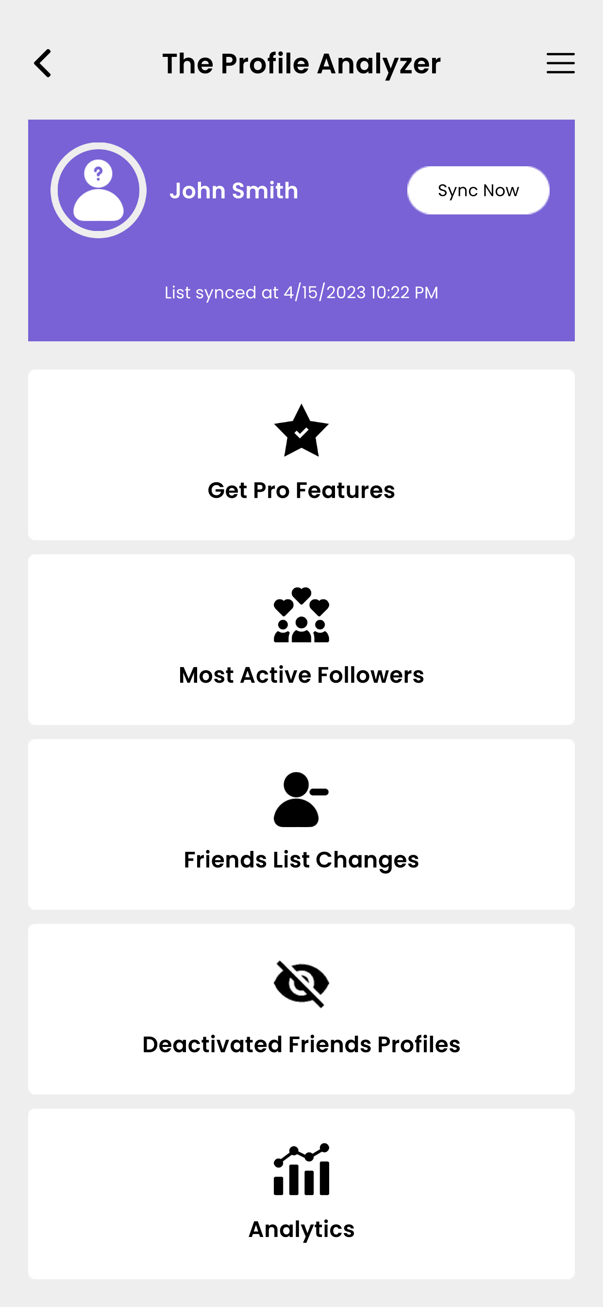 The Profile Analyzer