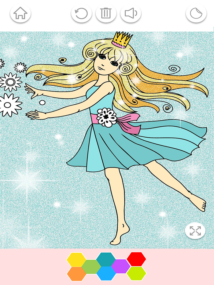 My Princess Coloring Glitter