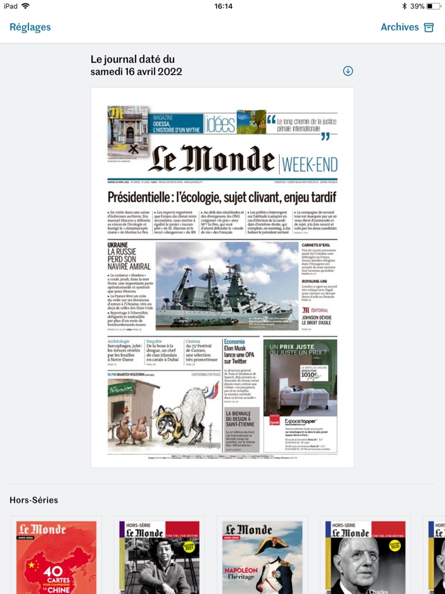 Journal Le Monde on the App Store