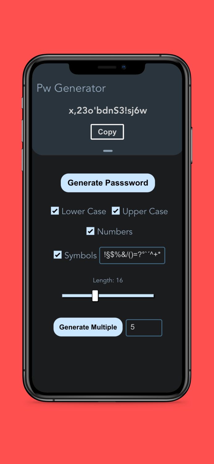 Pro Passwords Generator