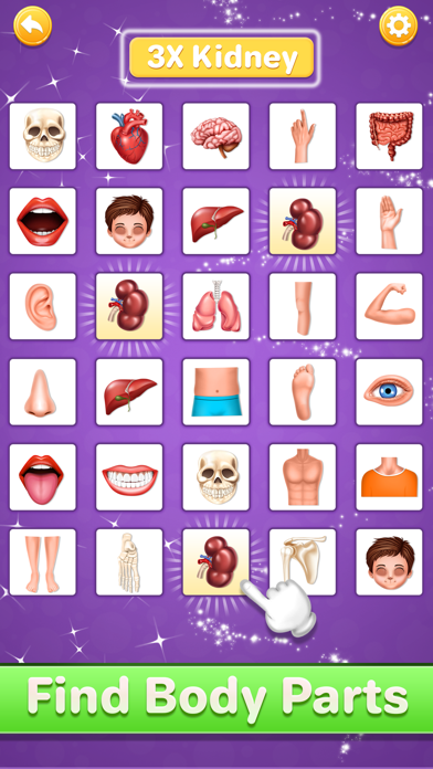 Human Body Parts Kids Learning Screenshot