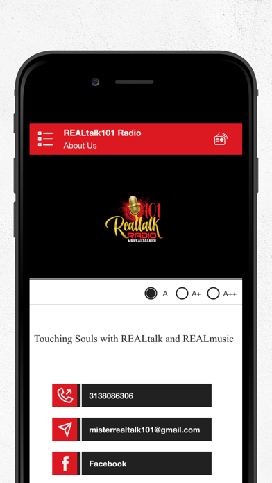 REALtalk101 Radio Screenshot