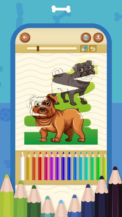 Dogs Coloring Book Collection Screenshot