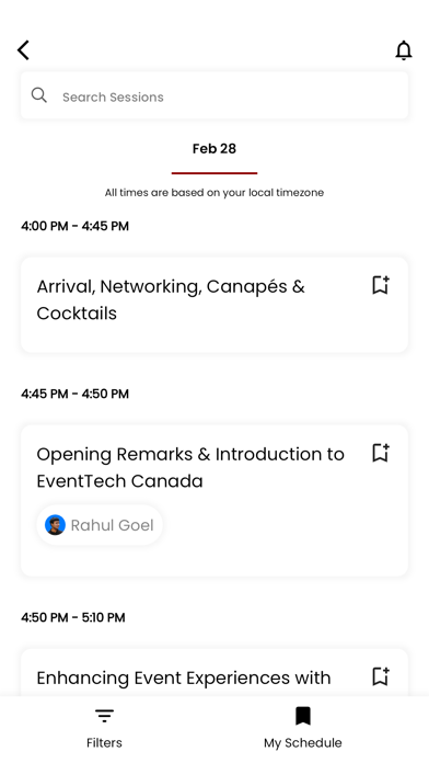 EventTech Canada Screenshot