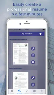 your best resume with giga-cv iphone screenshot 1