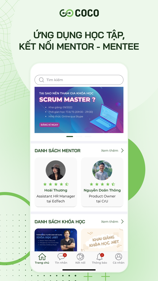 #1. COCO - Kết nối Mentee-Mentor (iOS) Bởi: CrossTech JSC,