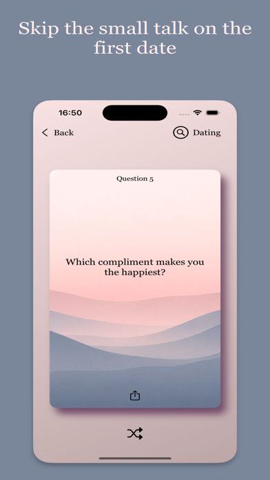Unfold: Questions cards Screenshot