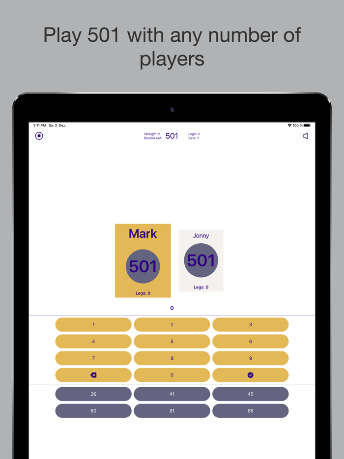 Darts Checkout Training