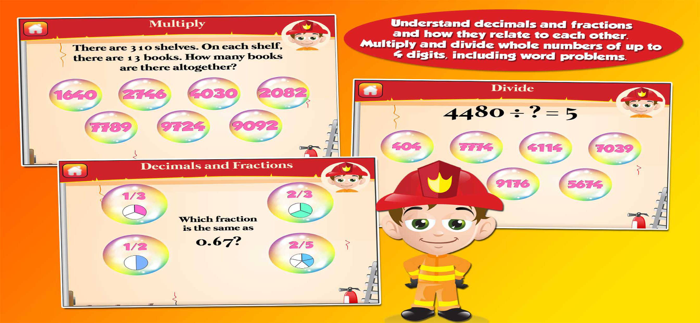 Fireman Grade 3 Learning Games