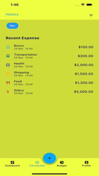 Expense tracker budget money Screenshot