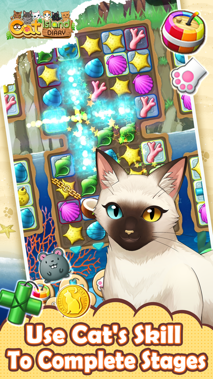 Cat Island DiaryHappy Match 3