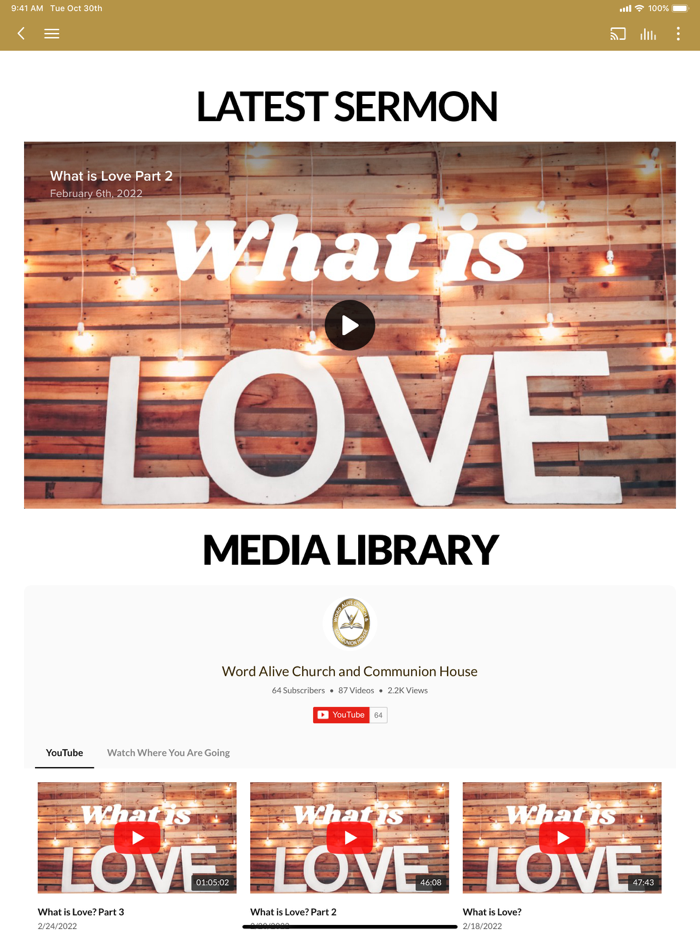 Word Alive Church and Communion