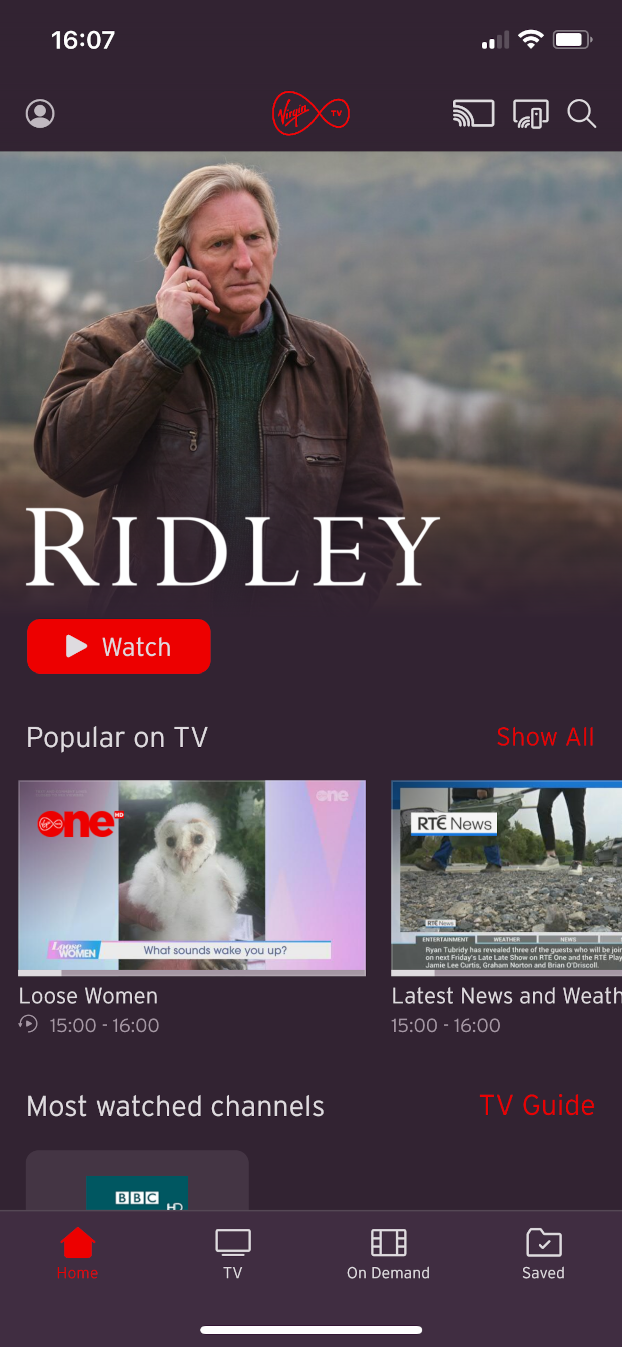 Virgin TV Anywhere Ireland