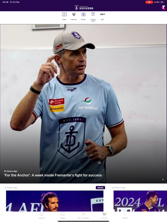 Screenshot #4 pour Fremantle Dockers Official App