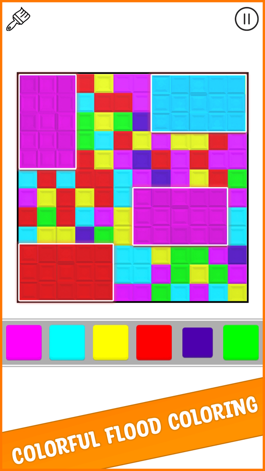 #5. Floodfill Tiles Color Puzzle (iOS) By: Margala Games LTD