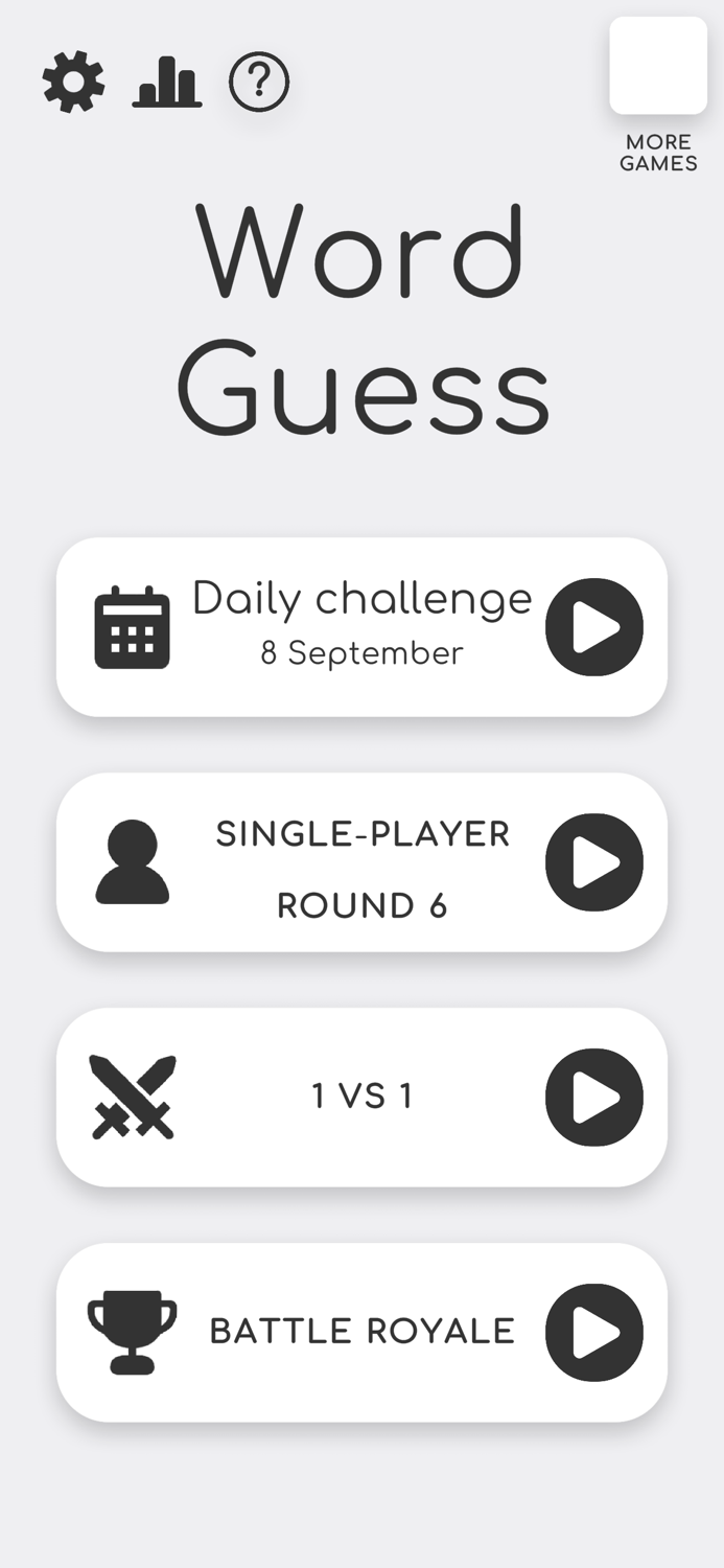 Word Guess - Classic Games