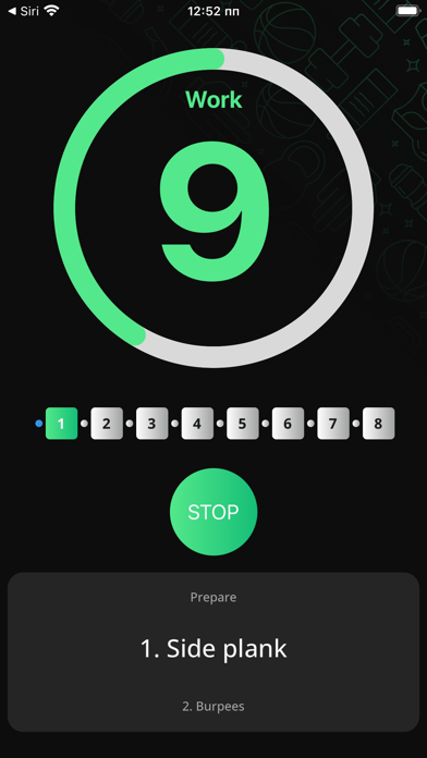 Tabata HIIT Workouts timer app Screenshot