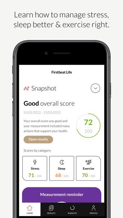 Firstbeat Life Screenshot