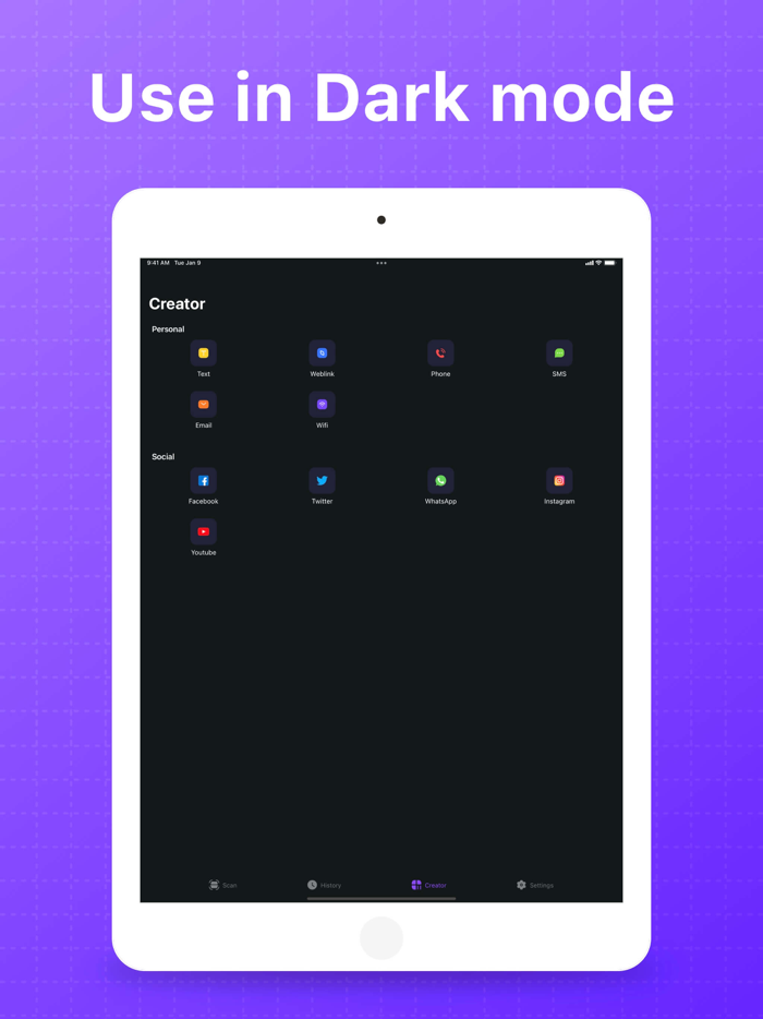 QR Code Scanner and Reader .