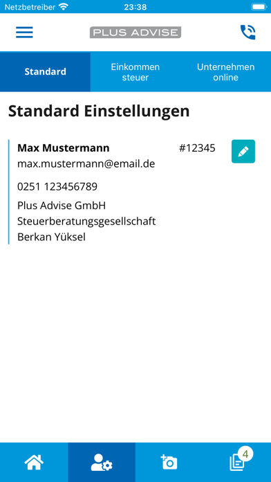 Screenshot #2 pour Plus Advise Steuerberatung