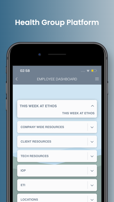 Ethos Platform Screenshot