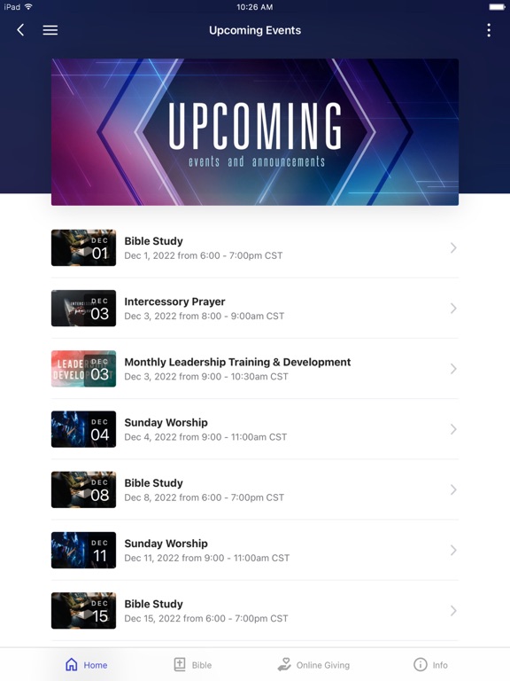 New Birth Community Church-AL iPad screenshot 2 - Education app