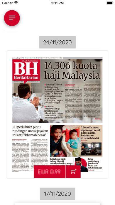 Berita Harian ePaper Screenshot