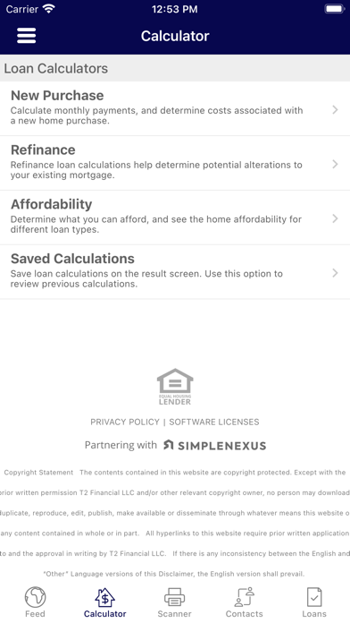 Modern Home Loans Screenshot
