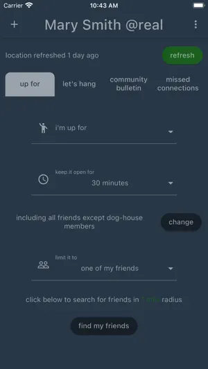 real - social network screenshot 2