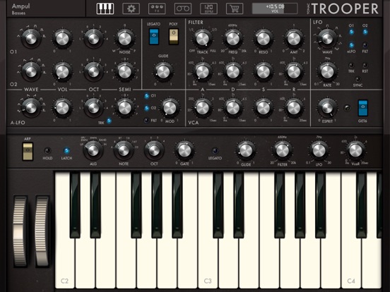 TROOPER Synthesizer iPad app afbeelding 4