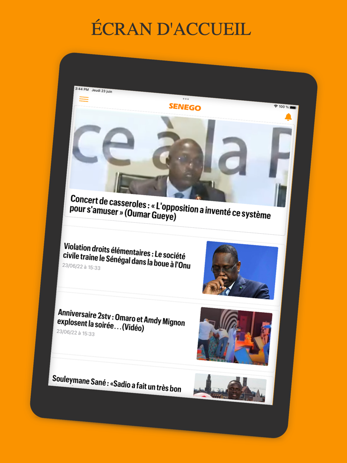 Senego Actualité au Sénégal