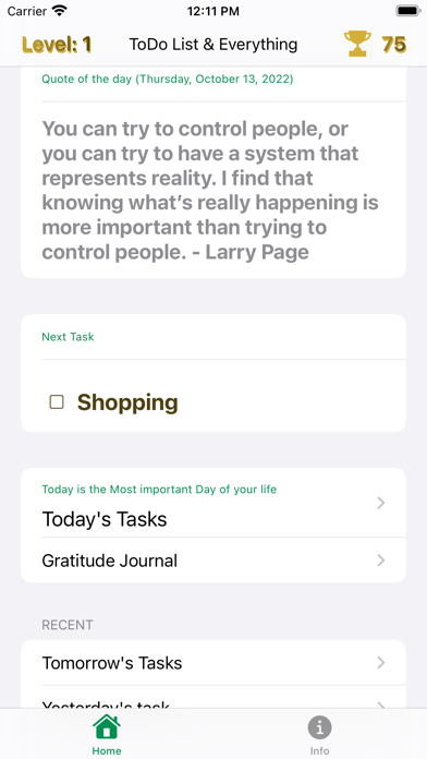 Todo and Everything Screenshot