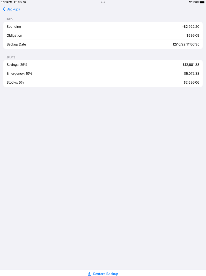 Simply Savings Easy Budget