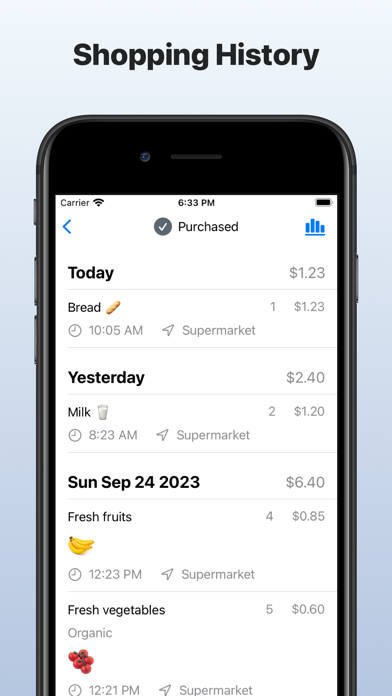 Shopminder Screenshot
