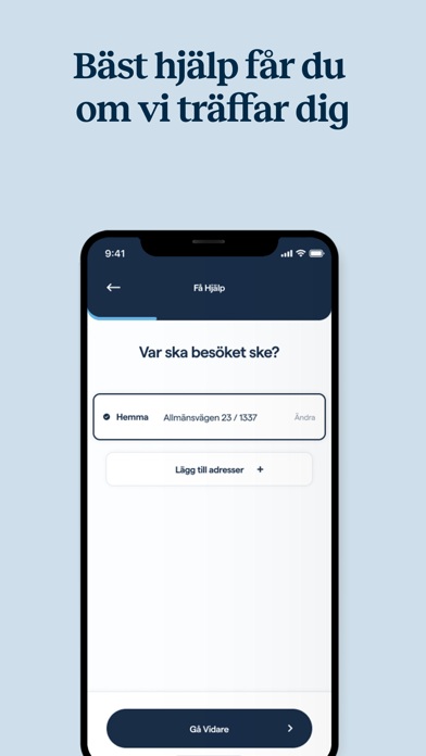 Läkare och vård via hembesök Screenshot