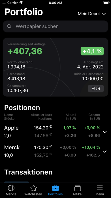 Börse Online - News & Kurse Screenshot