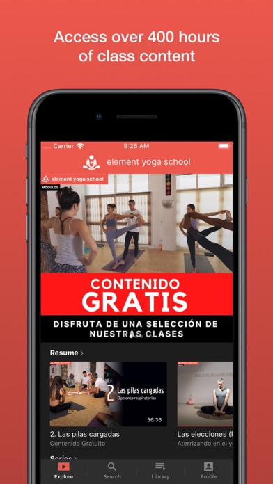 Element Yoga School Screenshot