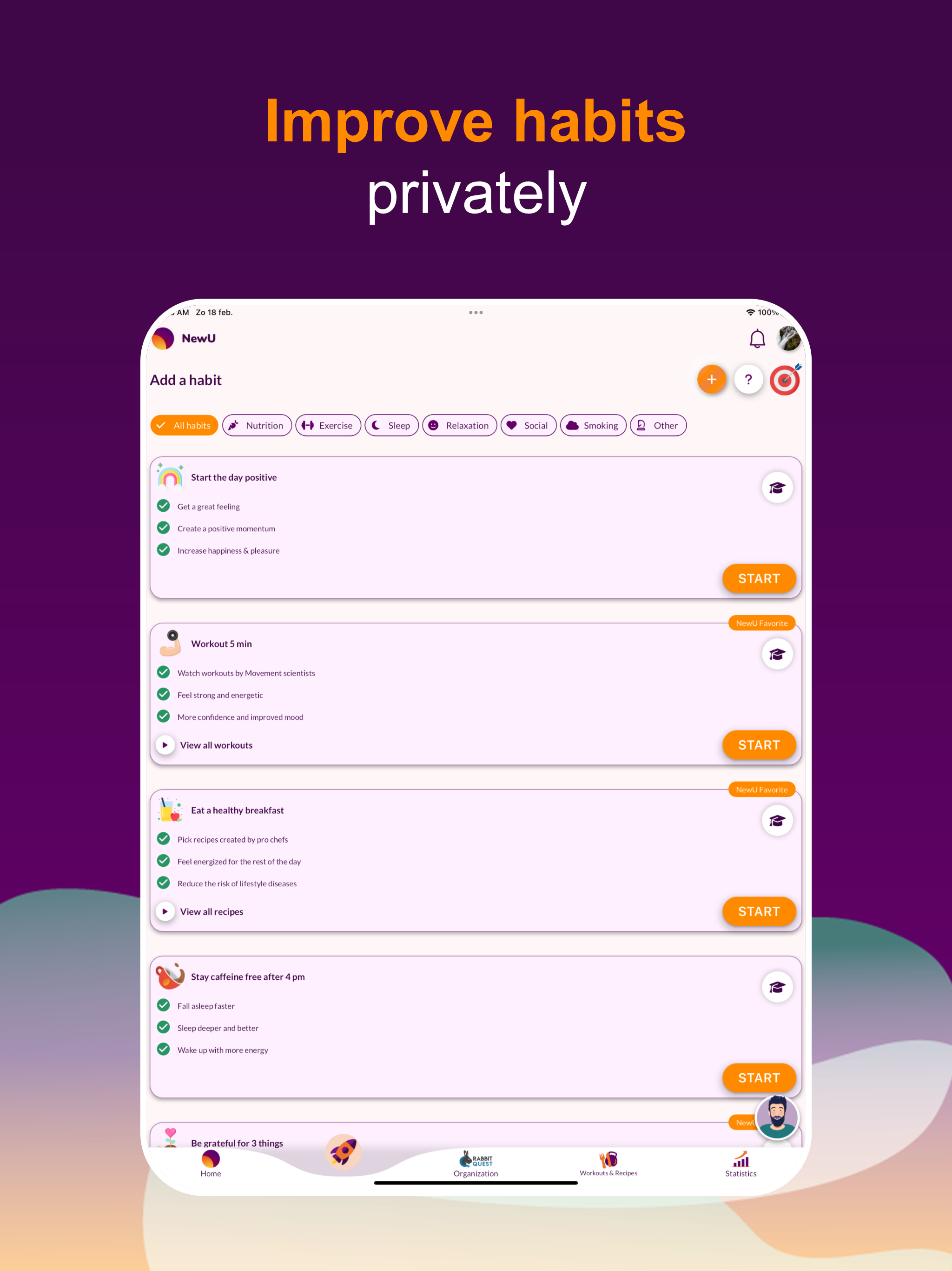 NewU - Healthy Habits