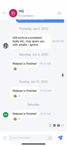 Freedcamp Chat screenshot #2 for iPhone