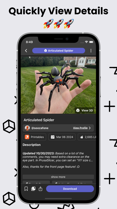 Thingiverse Printables | 3D GO Screenshot 2 - AppWisp.com Thingiverse Printables | 3D GO Screenshot 2 - AppWisp.com