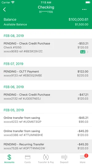 Riddell National BanK screenshot 4